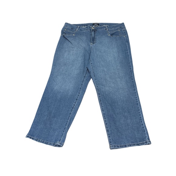 d. jeans Denim - d. jeans Women's Flare Wide Leg cropped Jeans
